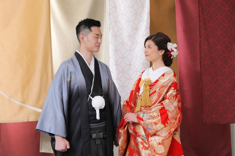 和装の雰囲気にあった背景で