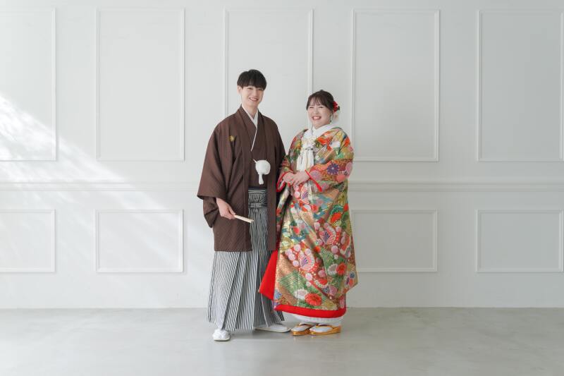 お次は、和装で