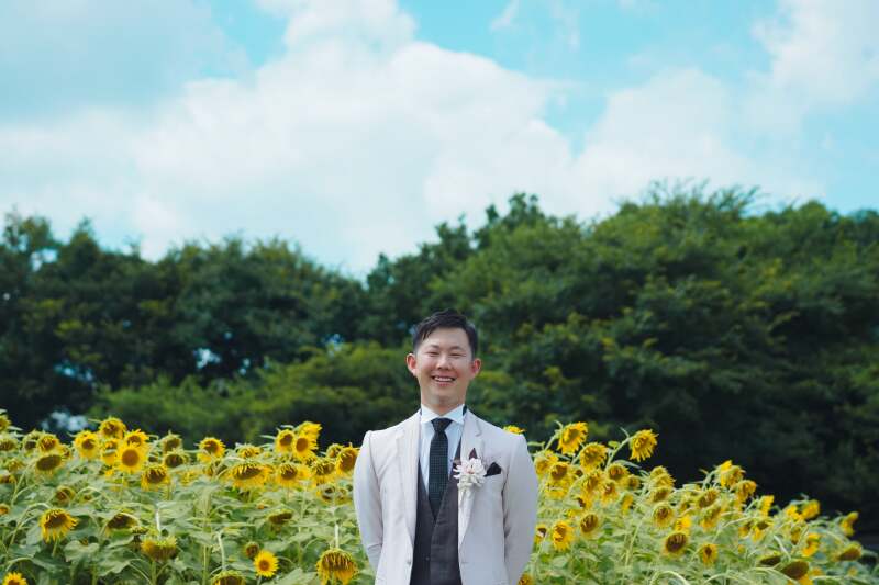 ご新郎様のソロカットも