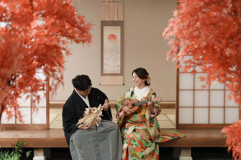思い出のものと一緒に和洋撮影!