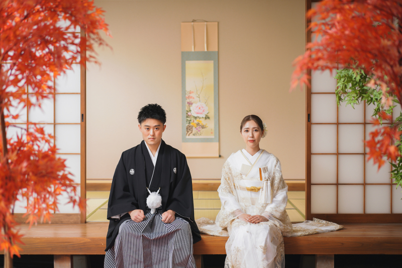 紅葉も織り交ぜて。