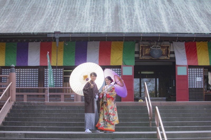 寺院などでの撮影も可能⭐︎