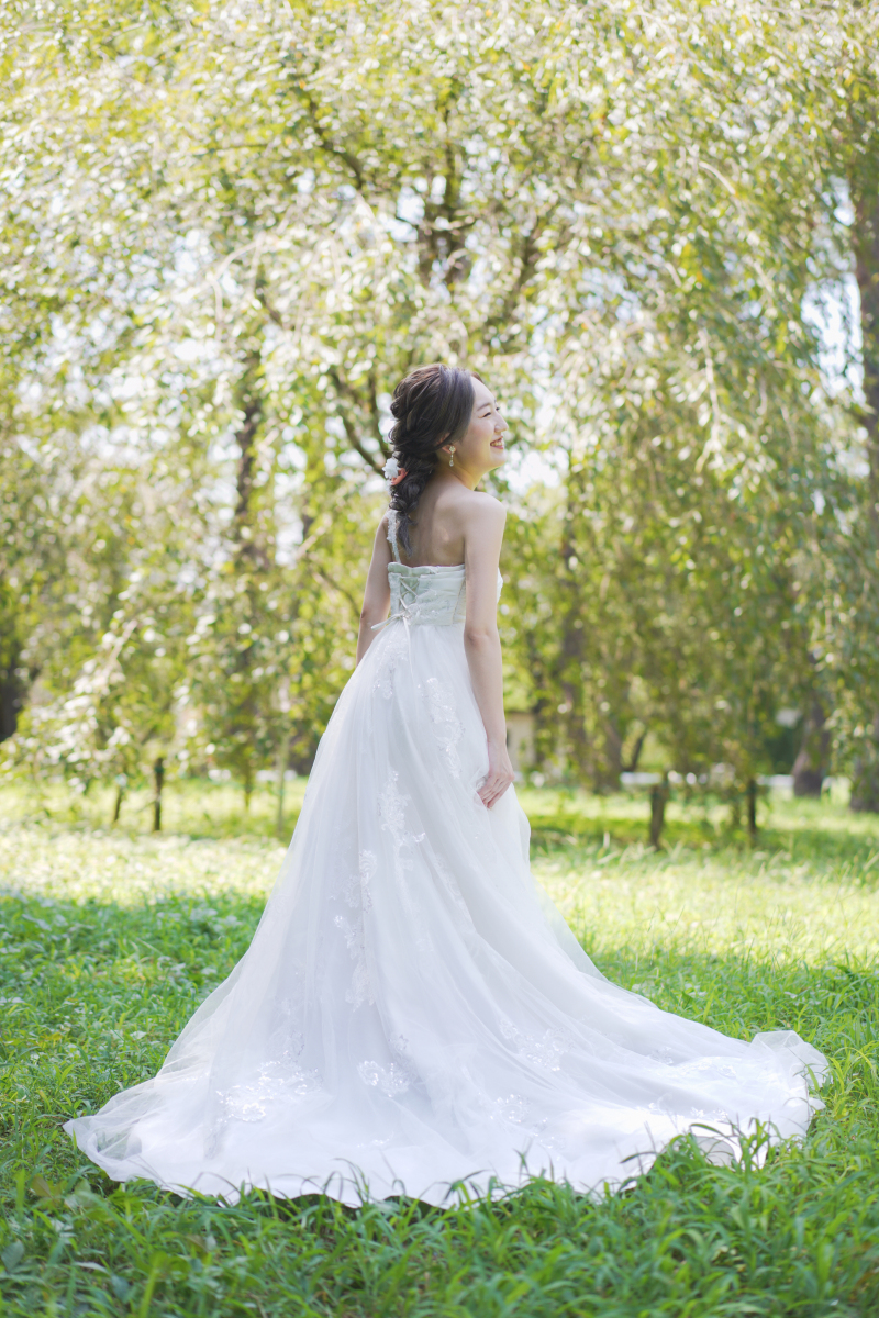 綺麗な後ろ姿。