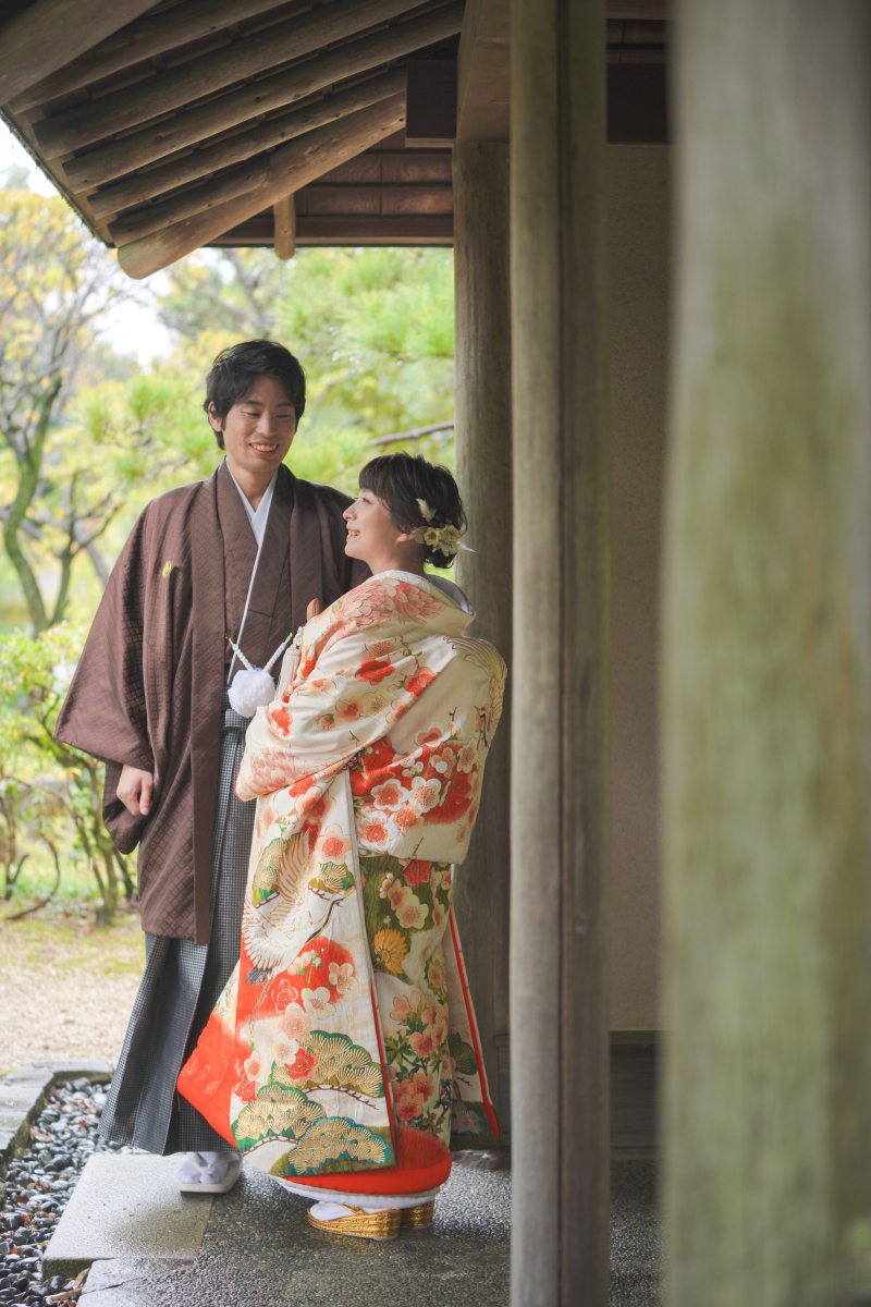 普段と違った雰囲気のご新婦様に釘付け！