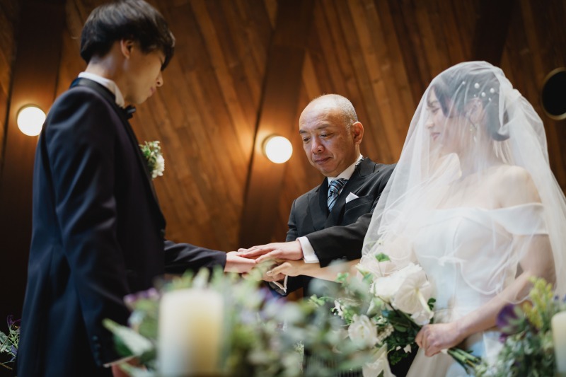 お父様と歩むバージンロード