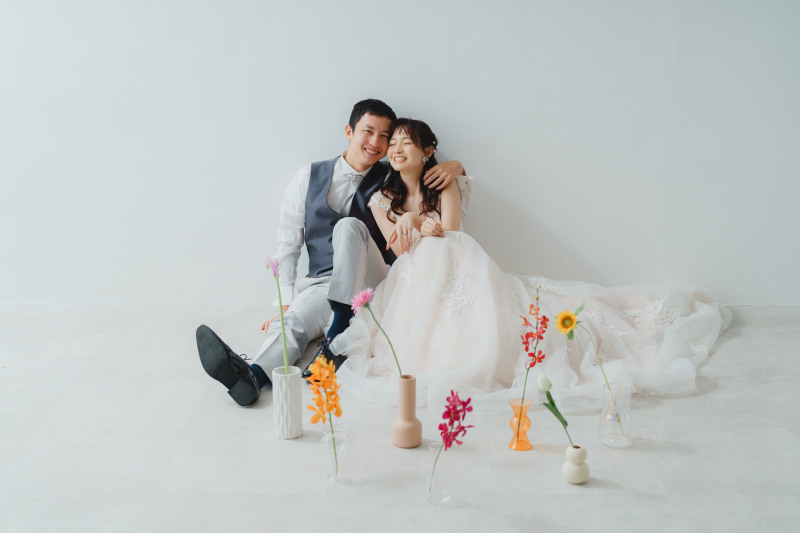 好きな花を並べて