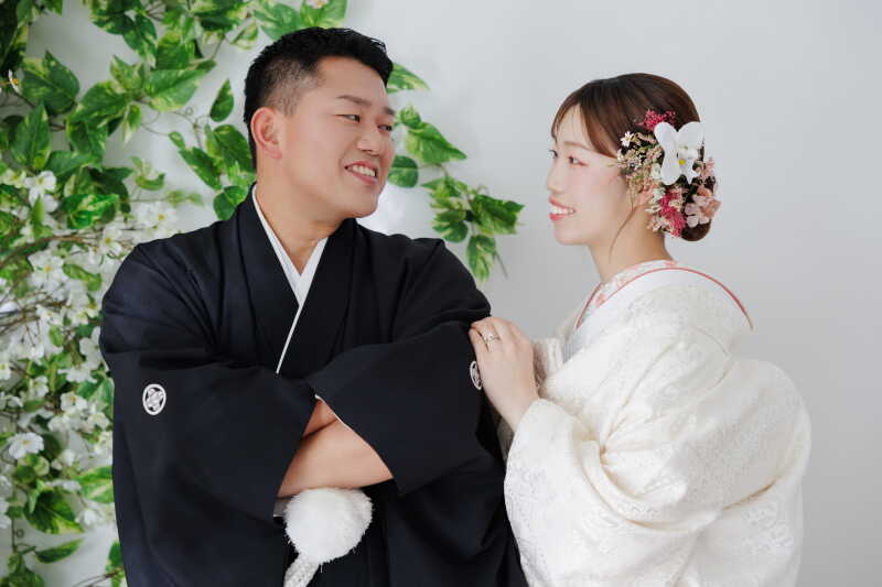 見つめ合うお二人