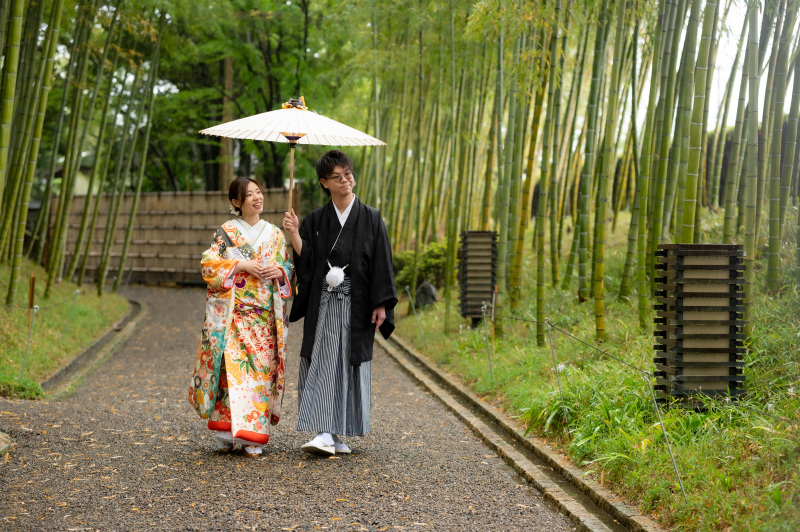 竹林で散歩!