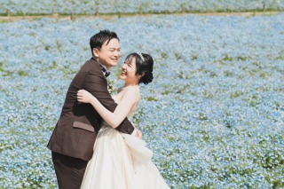 たくさんのお花とお二人らしく