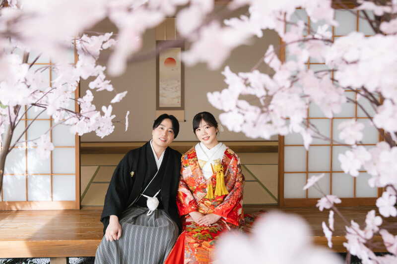 桜に包まれて