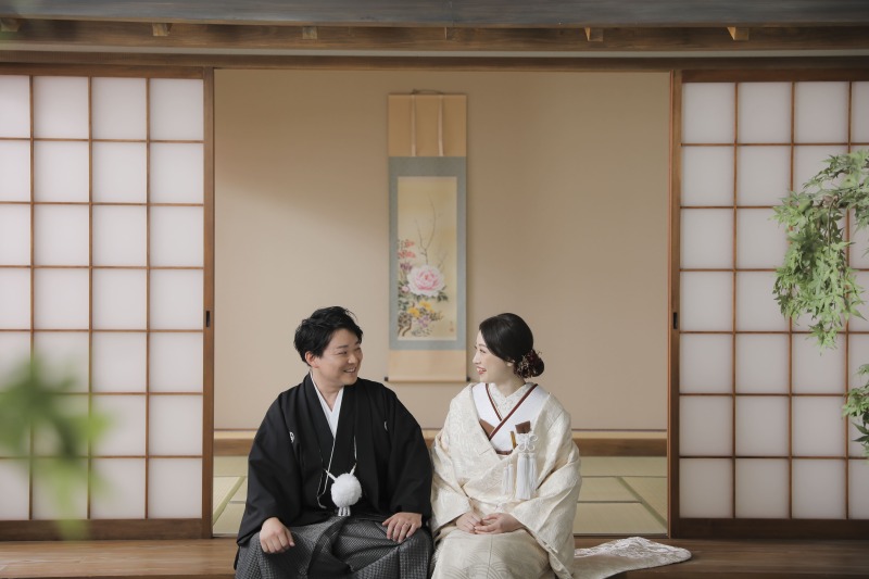 和装は屋内庭園スタジオ！