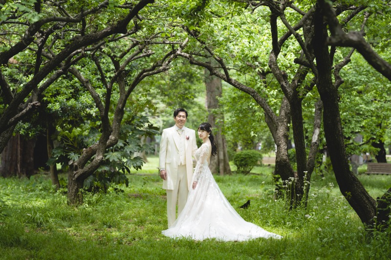 木漏れ日がスポットライトのよう！