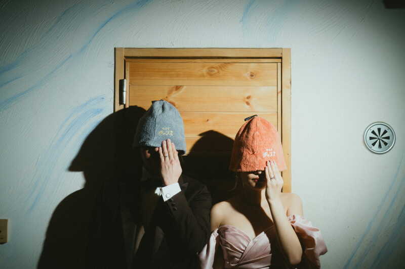 お揃いポーズで