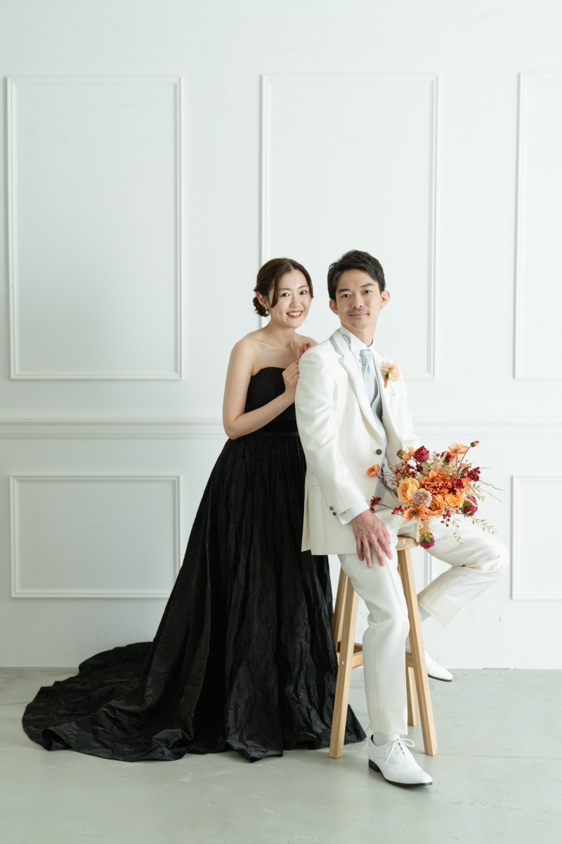 カラードレスにチェンジ