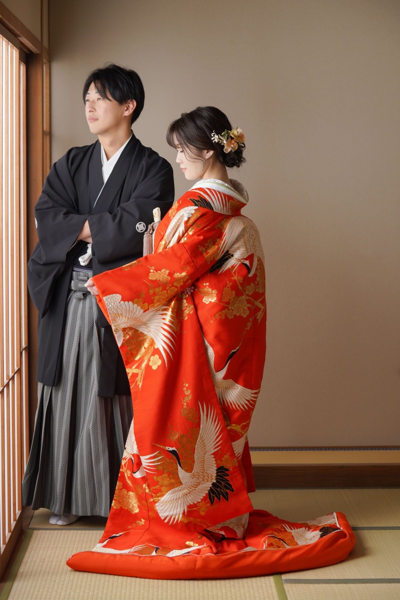 お着物を下ろして。