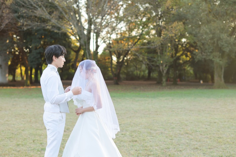 ベールアップのシーン