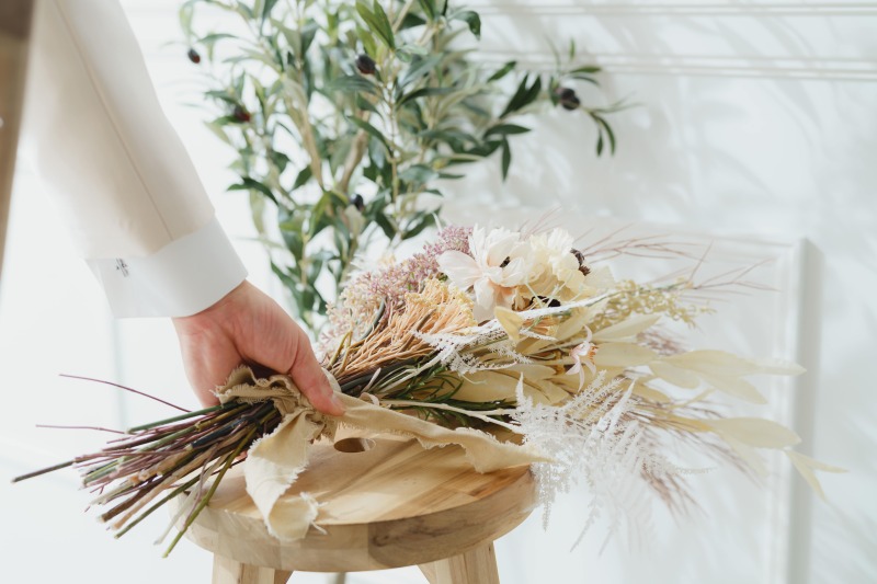 ブーケと一緒に