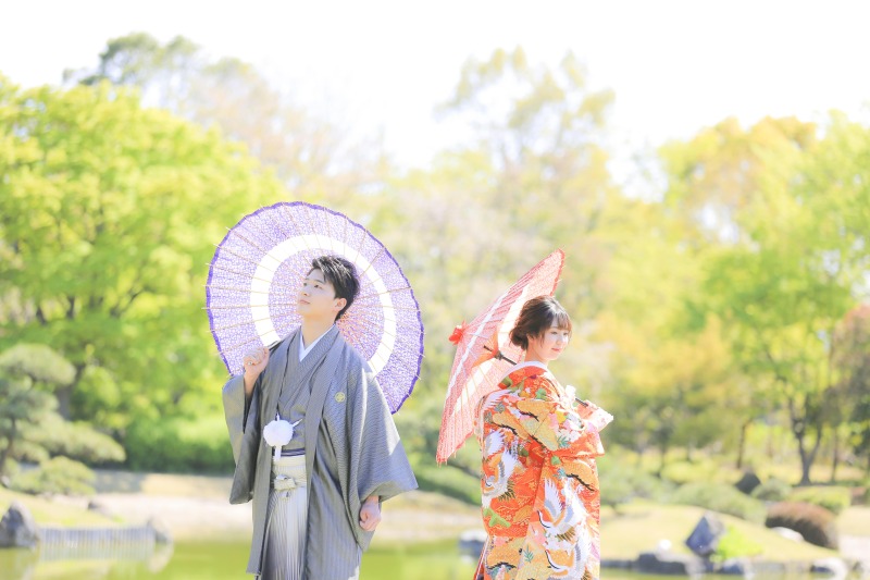 お二人だけの贅沢な庭園ロケを！