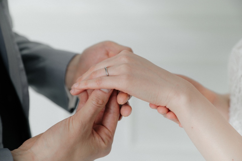 指輪のカットも