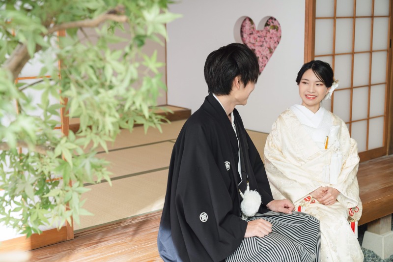 自然な表情のお二人