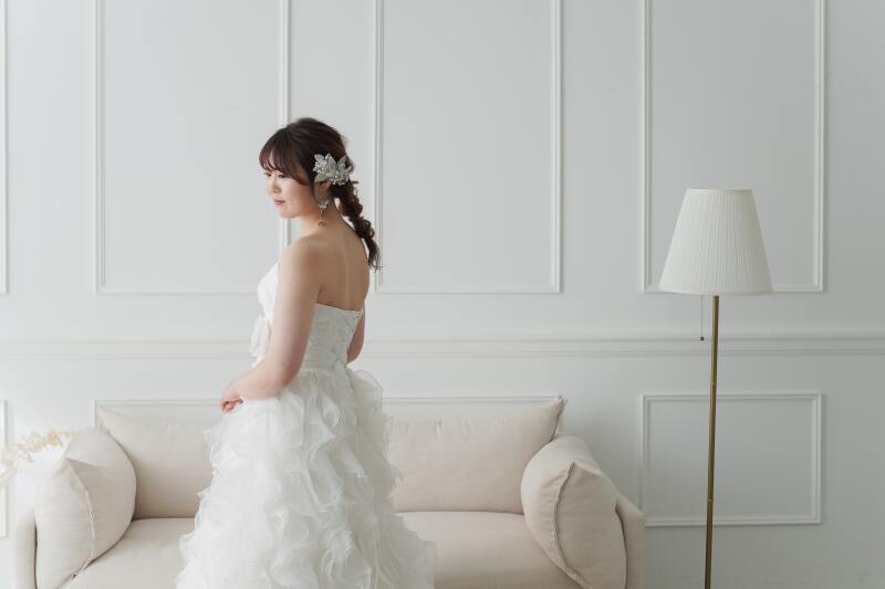 新婦さんの後ろ姿