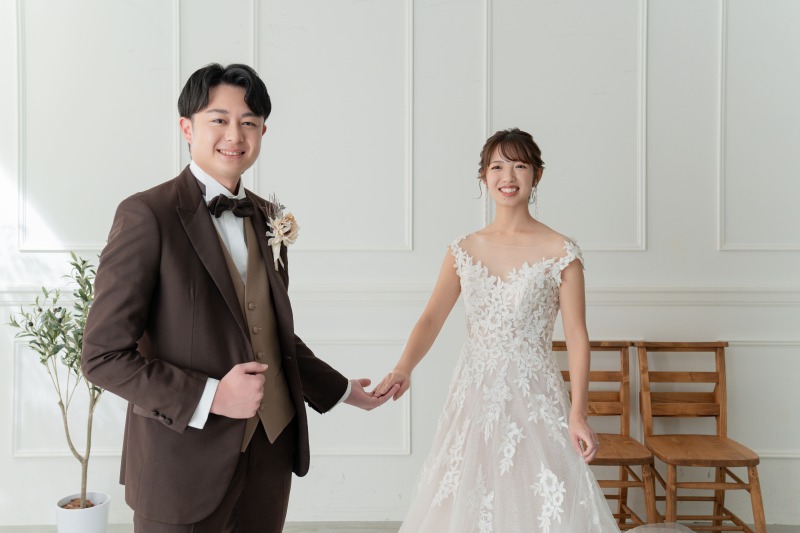 新婦さんを連れて