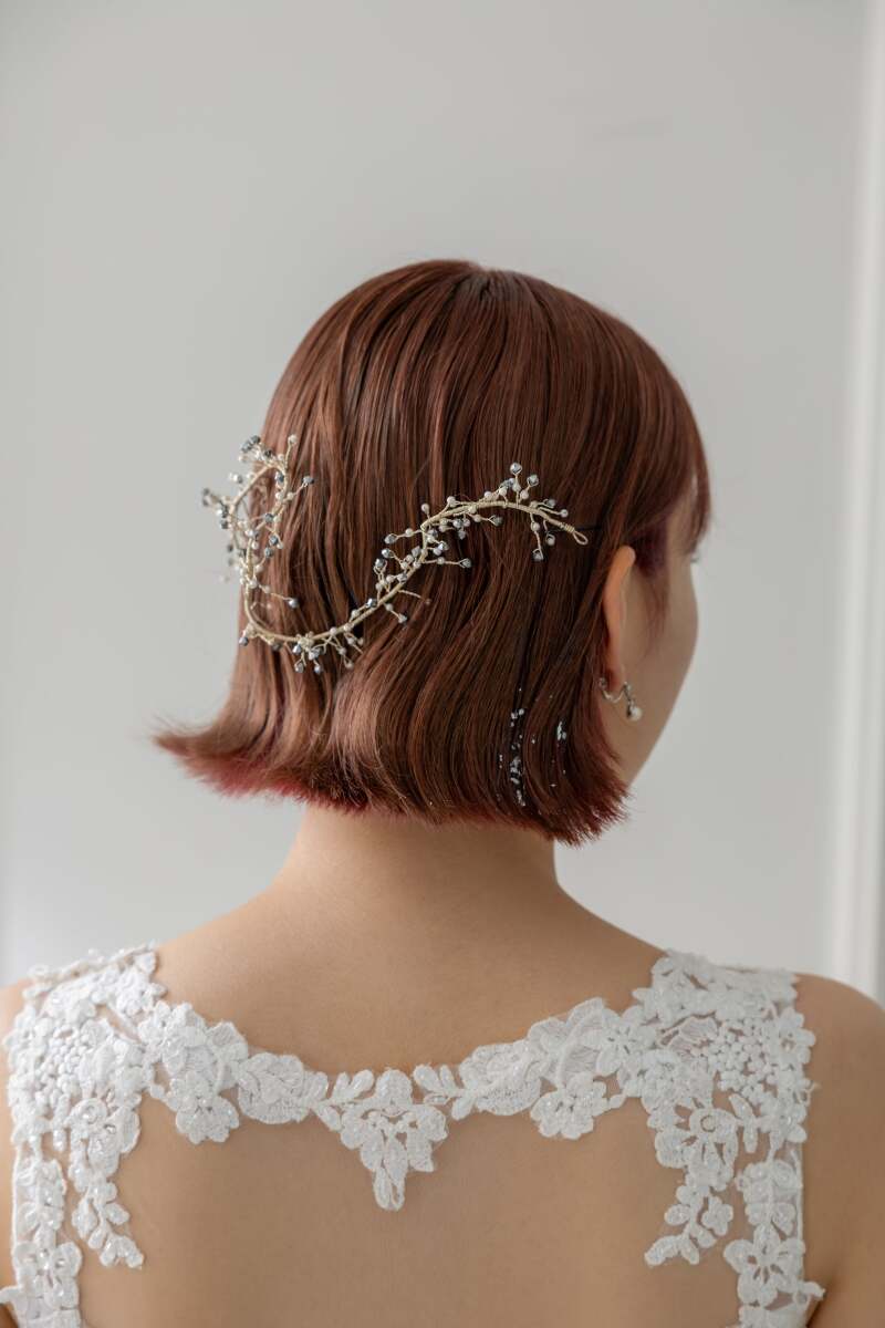 ヘアスタイルも 