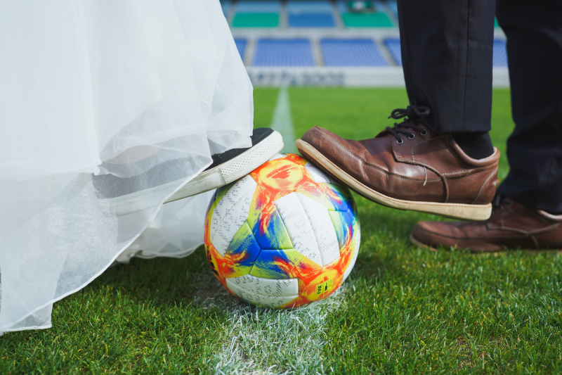 サッカーボールをお借りして。