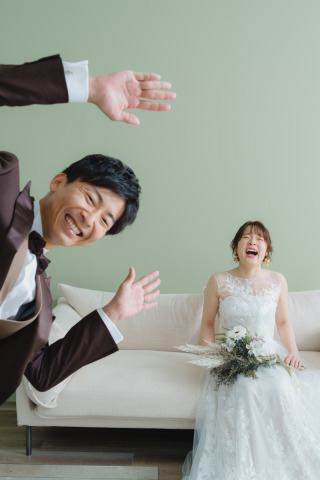 笑顔弾ける二人