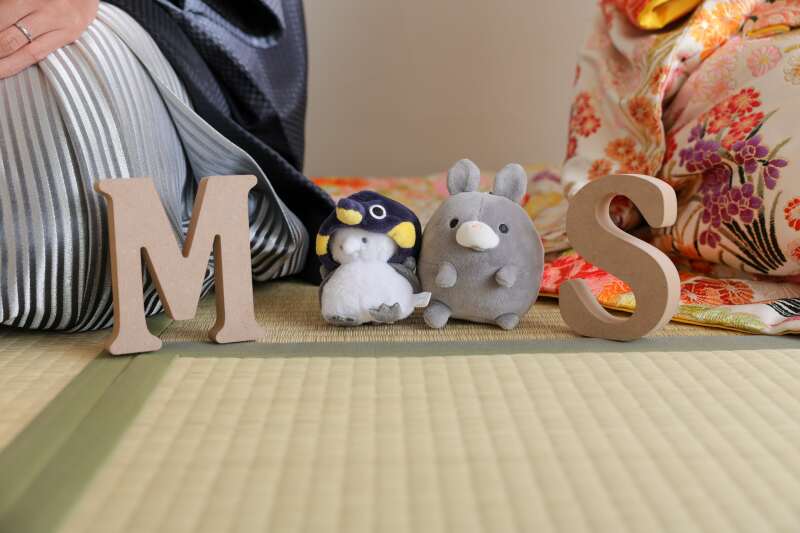 ぬいぐるみたちも一緒に