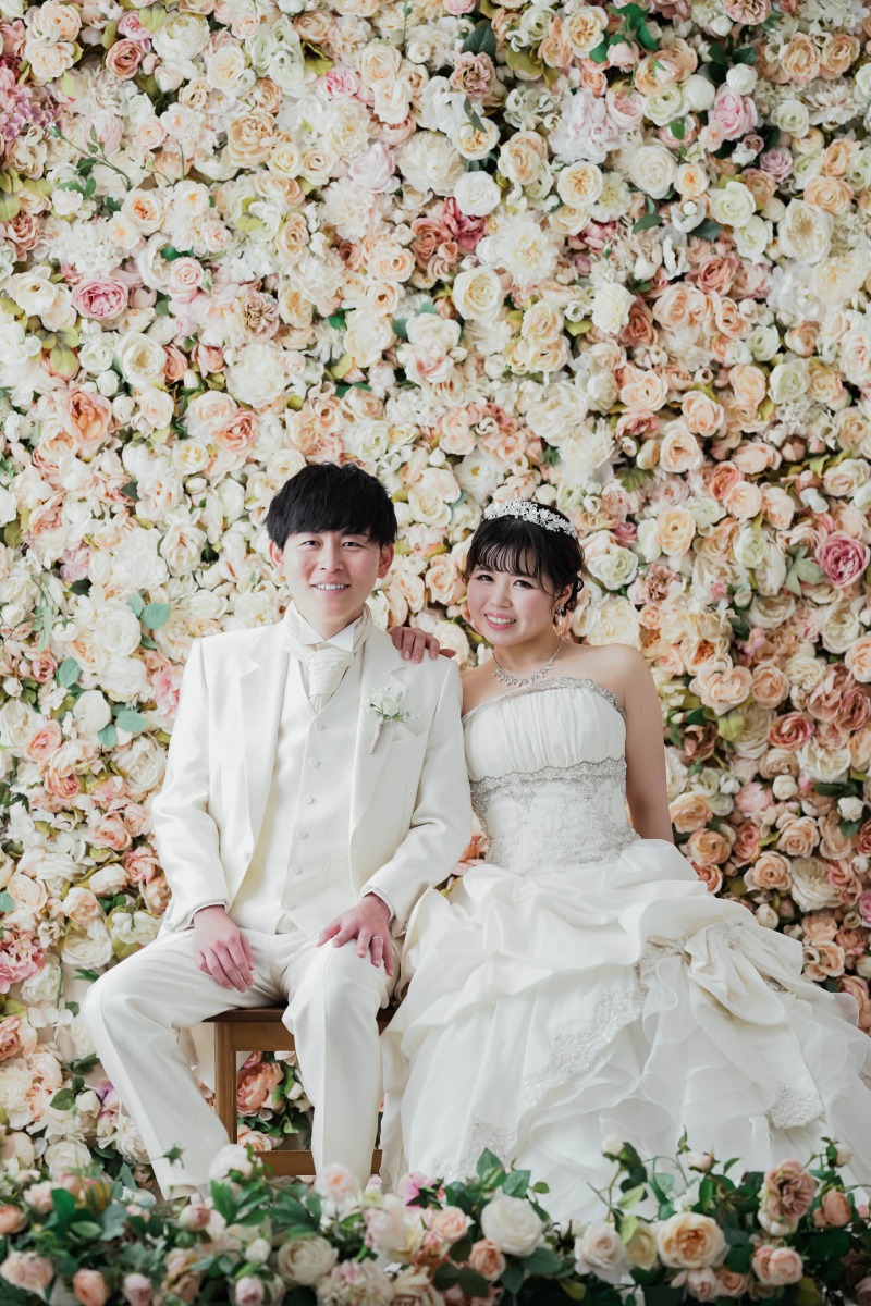 お花に囲まれたようなお写真も