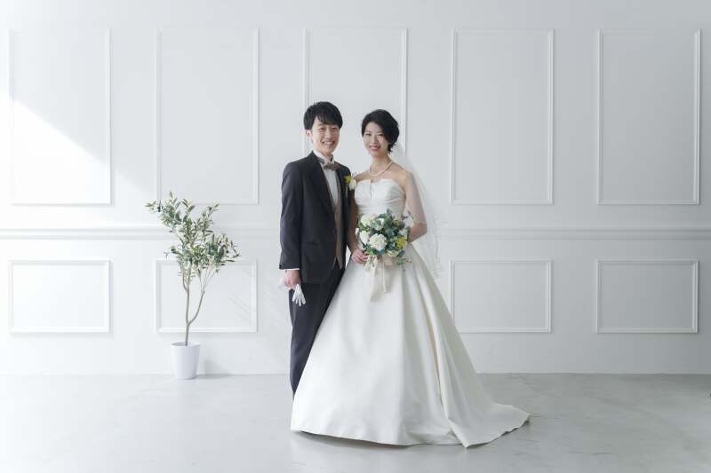 お二人の撮影スタートです。