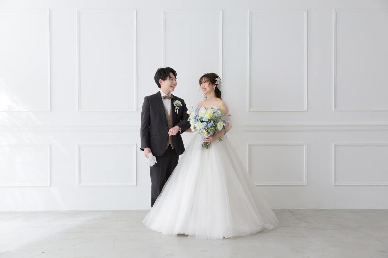 ハウススタジオで洋装も