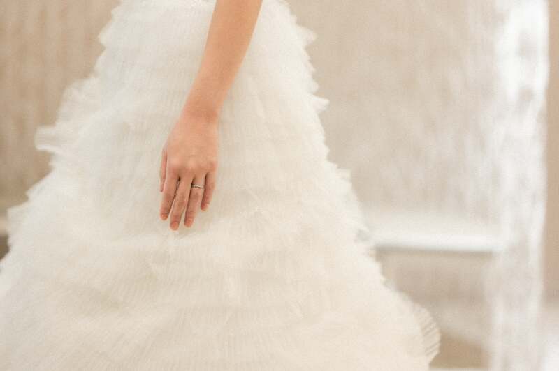 新婦様の指輪が光ります！！