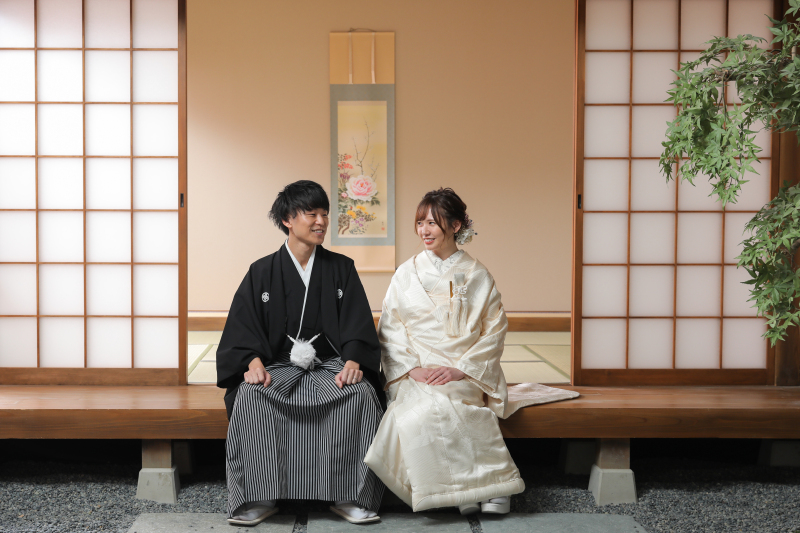 縁側でおしゃべり