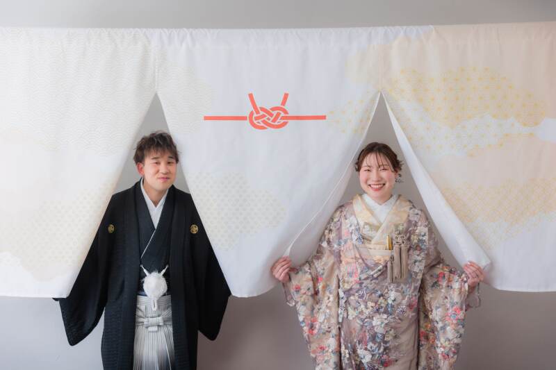 お次は、布背景で