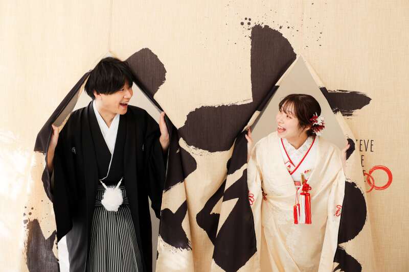 そのままお顔を見合わせて!