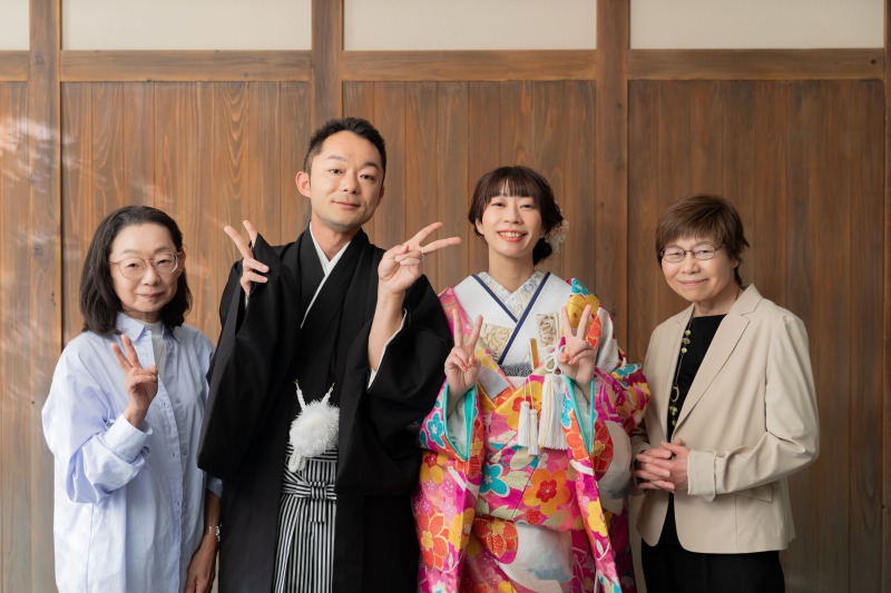 最後は家族と一緒に