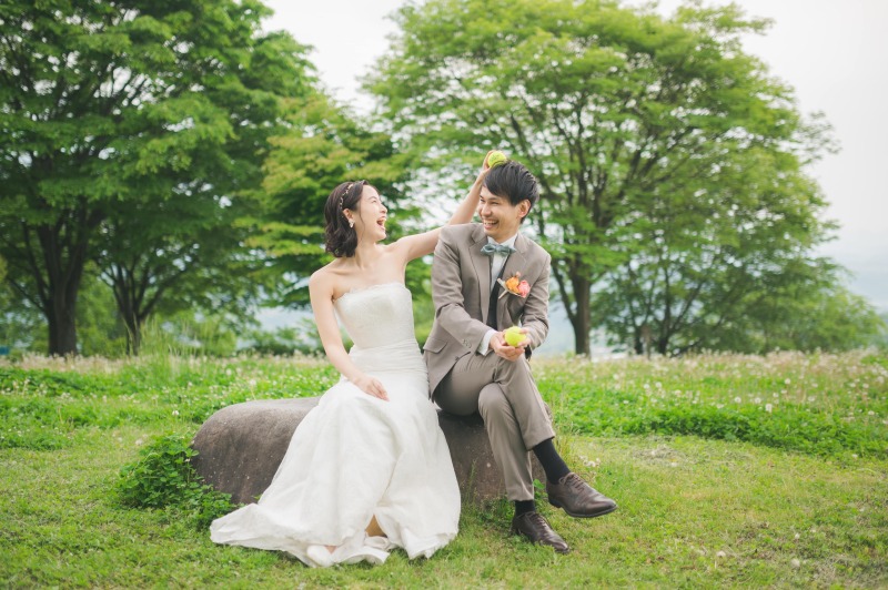 お二人のラフな笑顔!