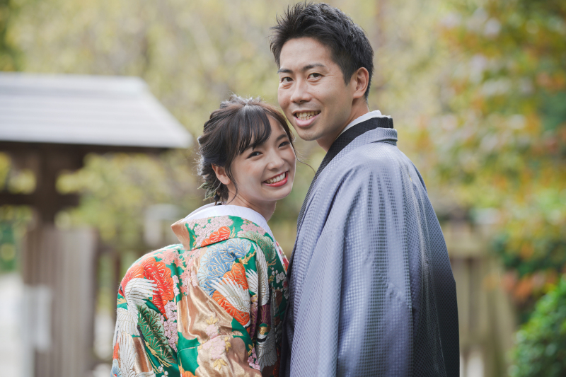 和装も洋装もとってもお似合いなお二人♡