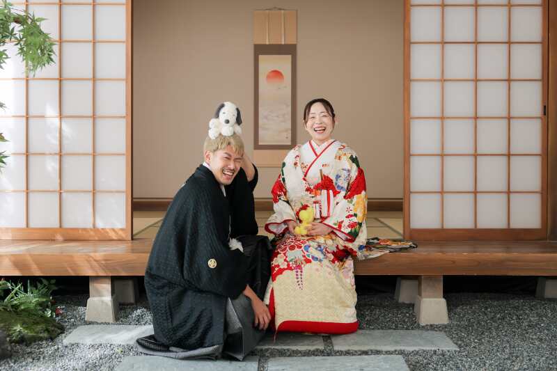 和装らしさもお二人らしさも