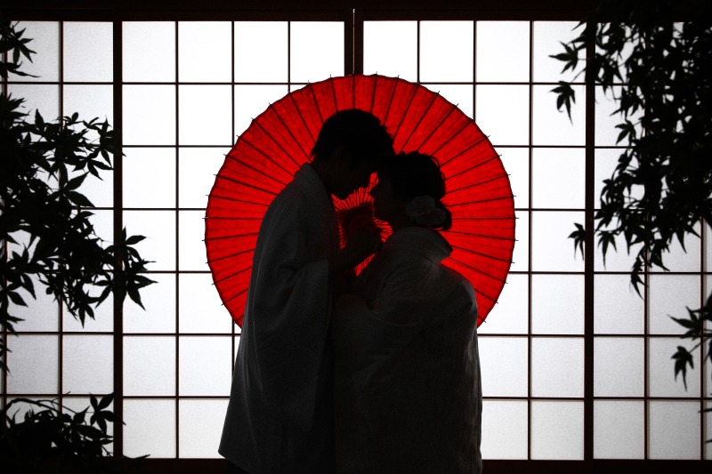 日の丸をシルエットに!