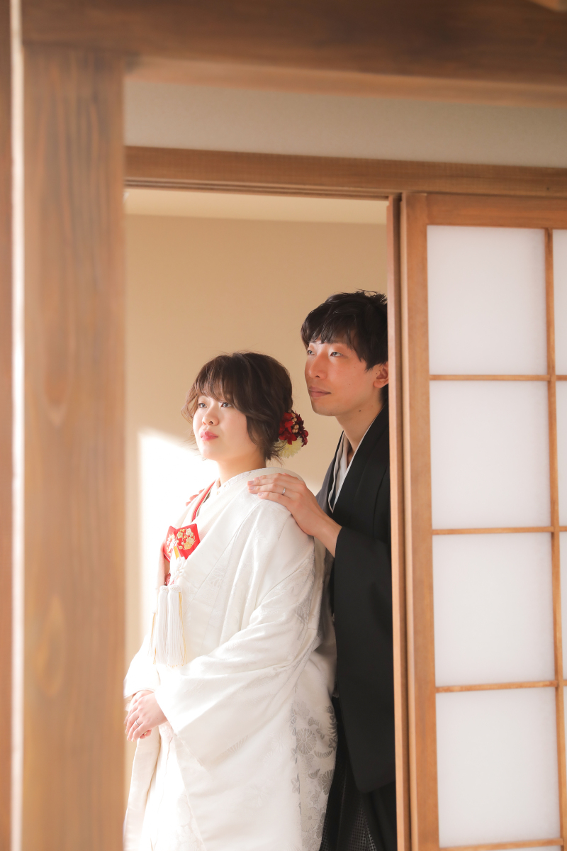 屋内庭園スタジオにて