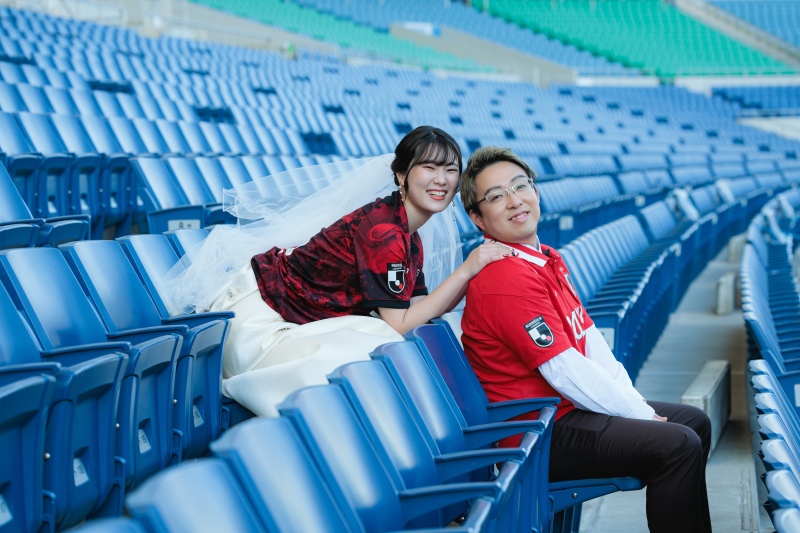 ユニフォームを着て