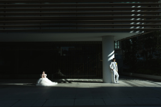 洋装ロケーションでの撮影