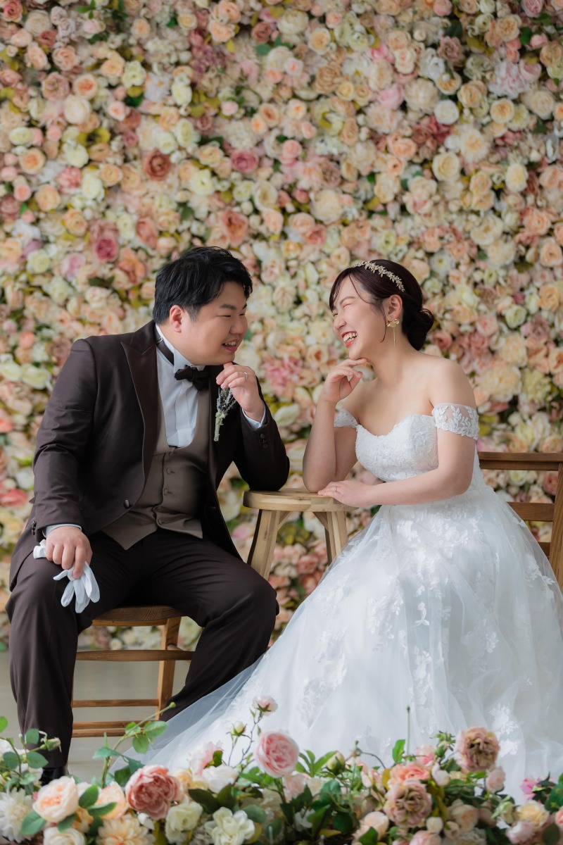 お話ししながら。