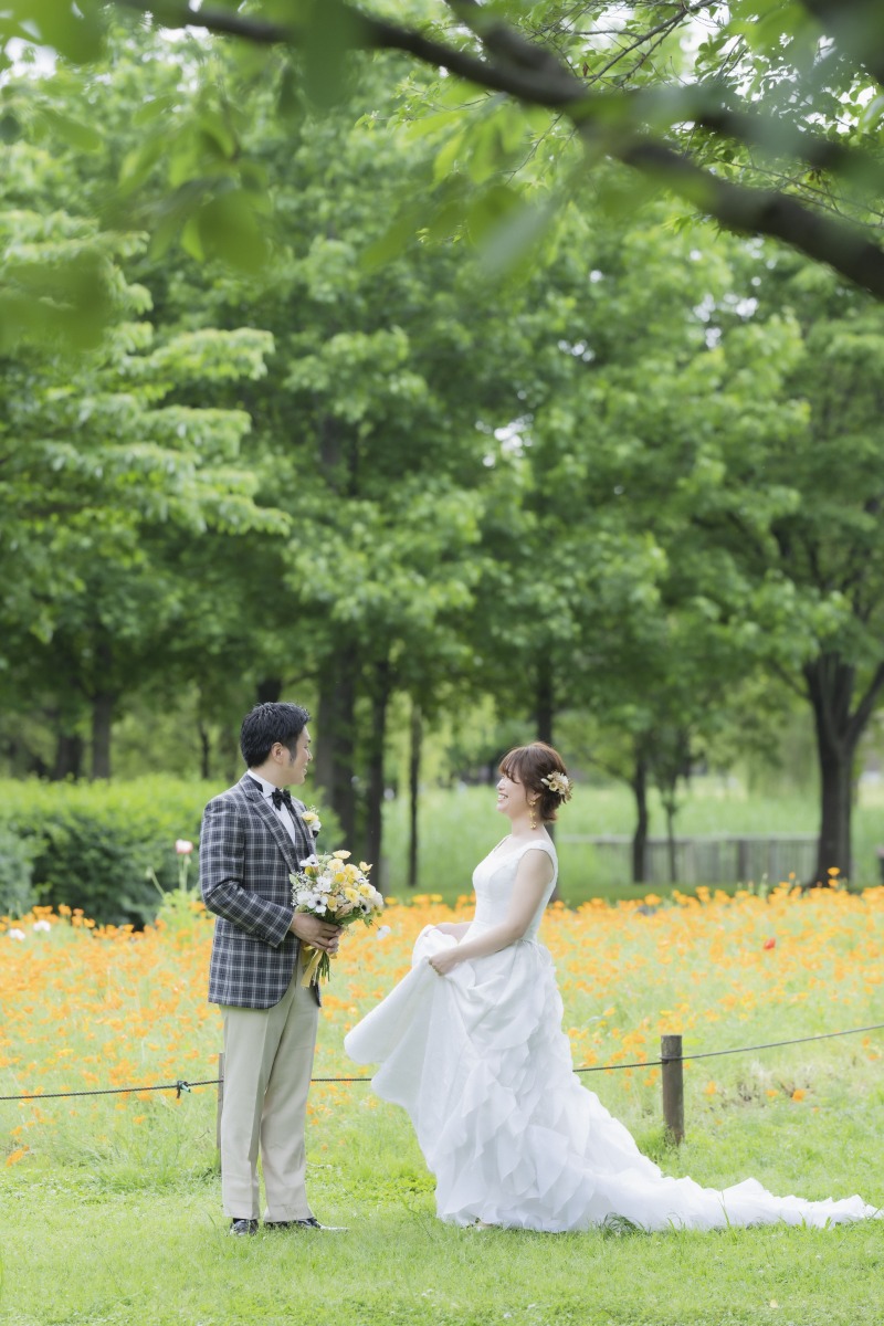 優しく見つめ合うお二人