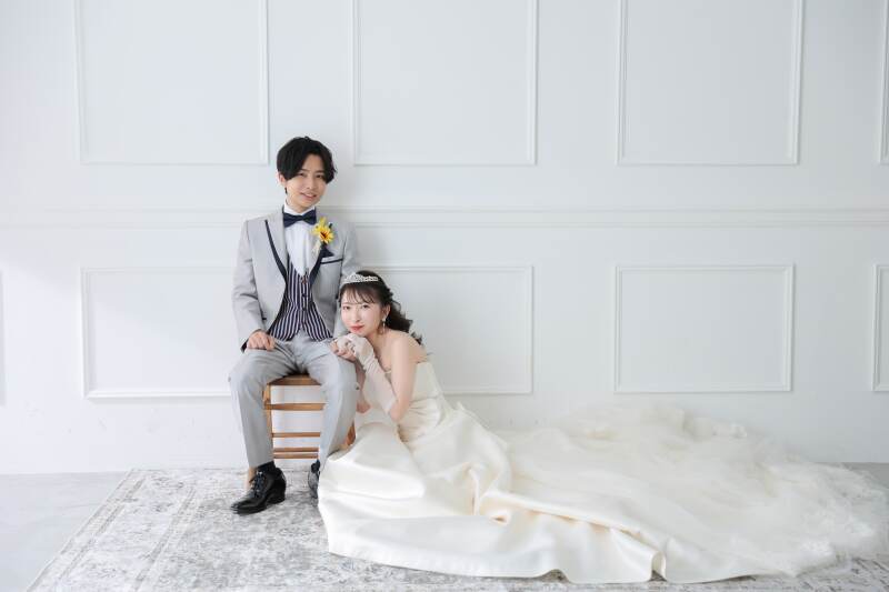 お二人で仲良く寄り添って