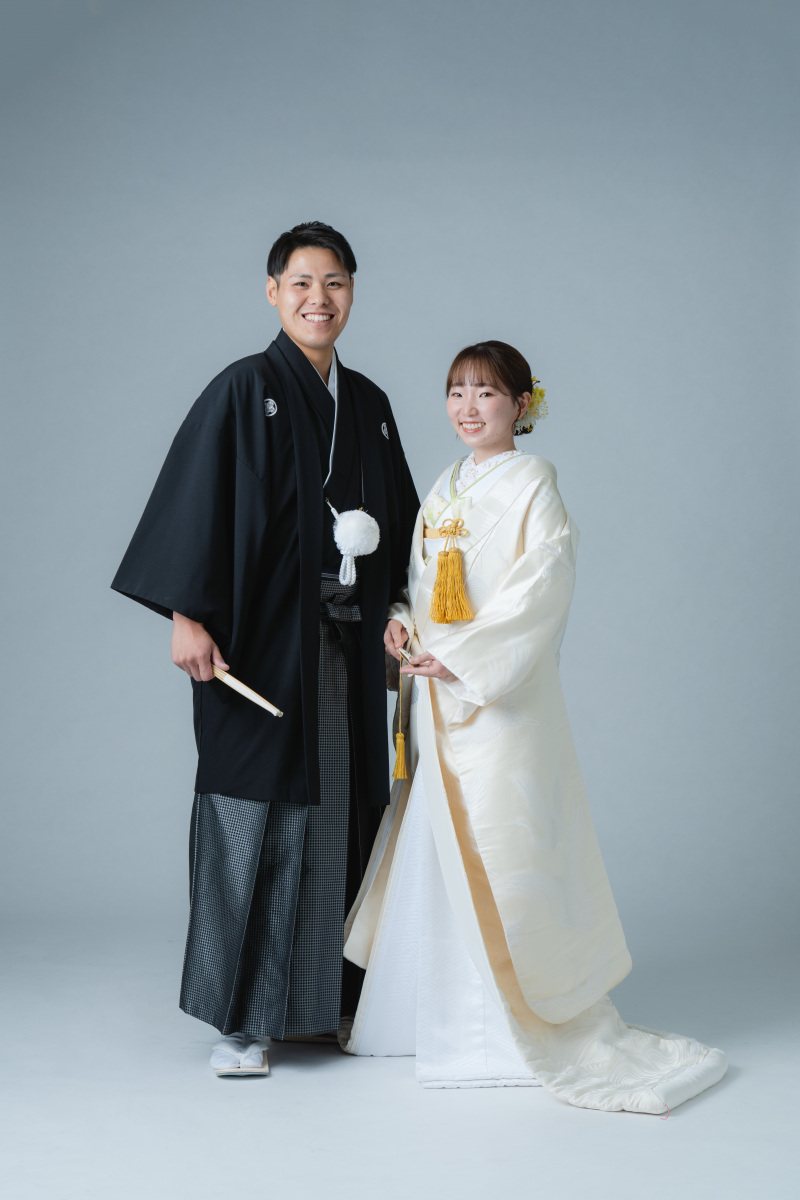 きちっとしたポージングも