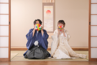 和装屋内庭園スタジオ！